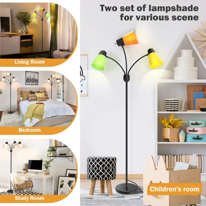 FOLKSMATE 3-Light Floor Lamp - Image 5