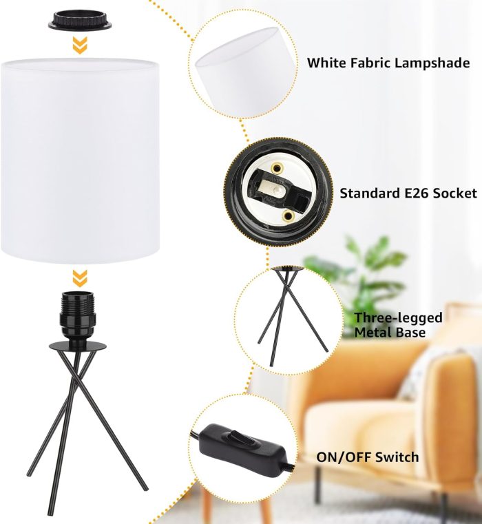 FOLKSMATE Bedside Table Lamp - Image 5